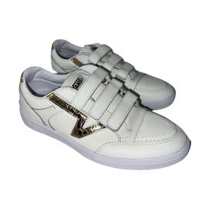 NWOT Vans Lowland Comfycush Men's US 8 Marshmallow & Metallic Gold Sneakers